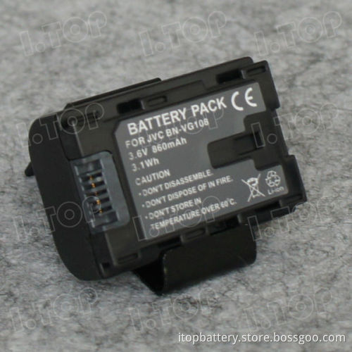 High Quality 3.6V 860mAh Digital Camera Battery for JVC BN-VG108,China Factory Price